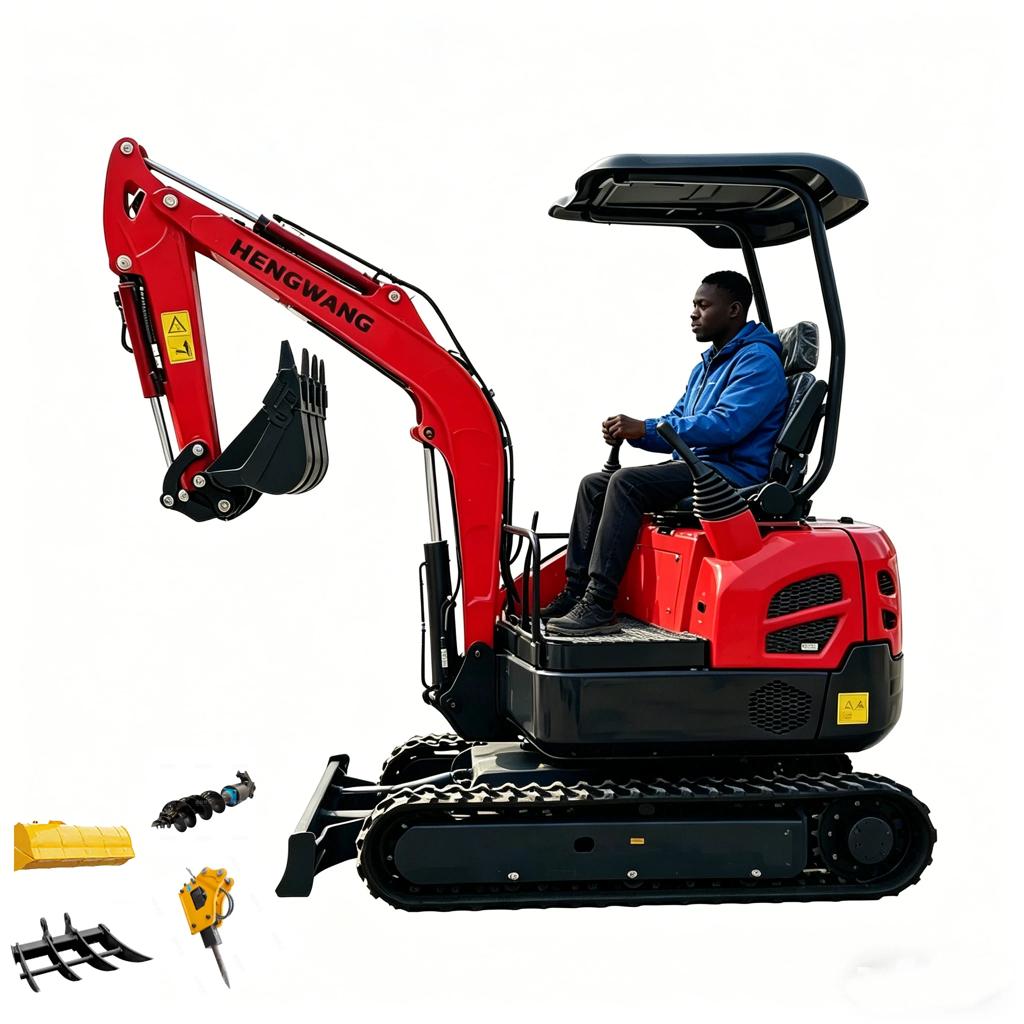 

2 Ton Mini Excavator Customized Kubota Engine Crawler Bagger With Multi-Functional Small Digger For Farm Construction