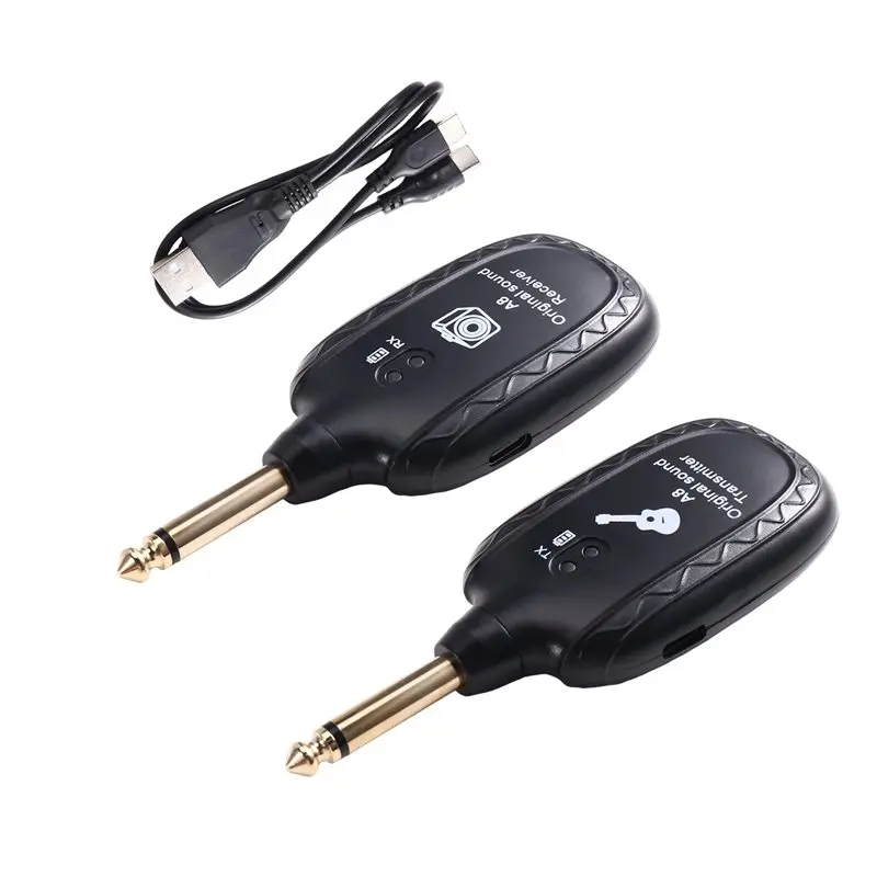 ABYM A8 Wireless Guitar System Transceiver For Electric Guitars And Basses Pickup Built-In Battery For Guitars Bass