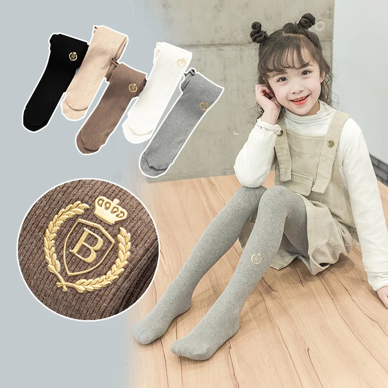 Korean Style Cotton Pantyhose for Kids Girl Height 80-145cm Girl\'s Pantyhose 3-10y Panty Hose for Baby Girls Winter Stockings