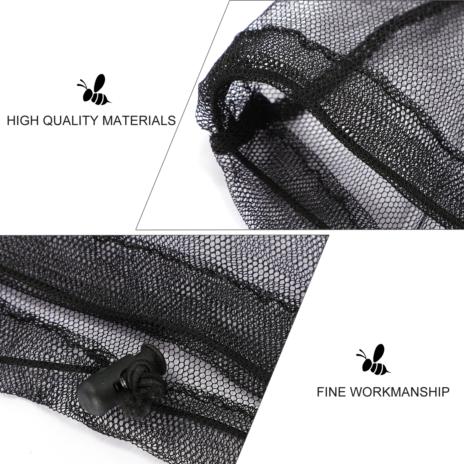 

Mosquito-proof Mesh Hat Beekeeping Veil Wide Brim Head Cover Outdoor Protective Tool Foldable Packable Polyester Bug Mosquito