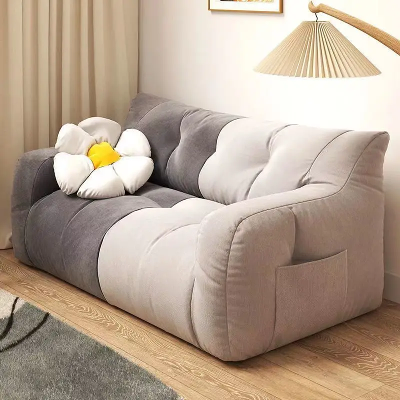 

Lazy Sofa Balcony Sleeping Room Women's Double INS Tatami Bedroom Lounge Chair Living Room Furniture Sofa Bed EPS Fill Inside