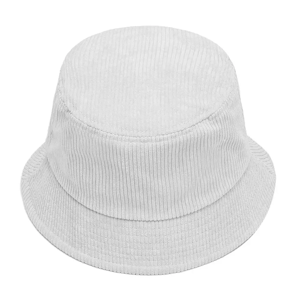 Warm Bucket Hat Outdoor Plush Corduroy Panama Hat Casual Winter Sun Cap Men Women