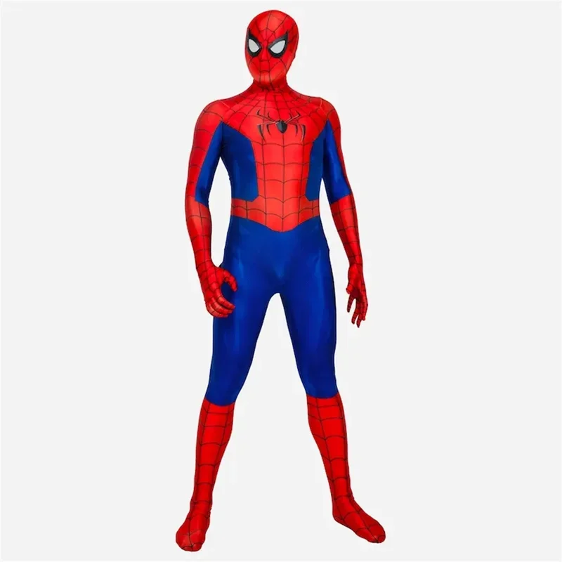 Ein 2025, Halloween No Way Home, klassisches Superhelden-Cosplay-Kostüm, Body, Zentai, zweite Haut, Herren-Party-Overall, neu xjr89