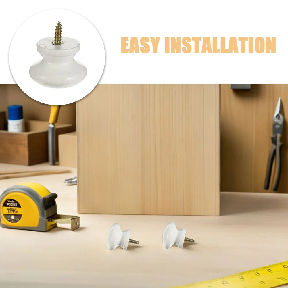 10Pcs Solid Wood Cabinet Knobs Round Drawer Pulls Single Hole Ergonomic Grip Natural Grain Rustic Style for Kitchen Bathroom