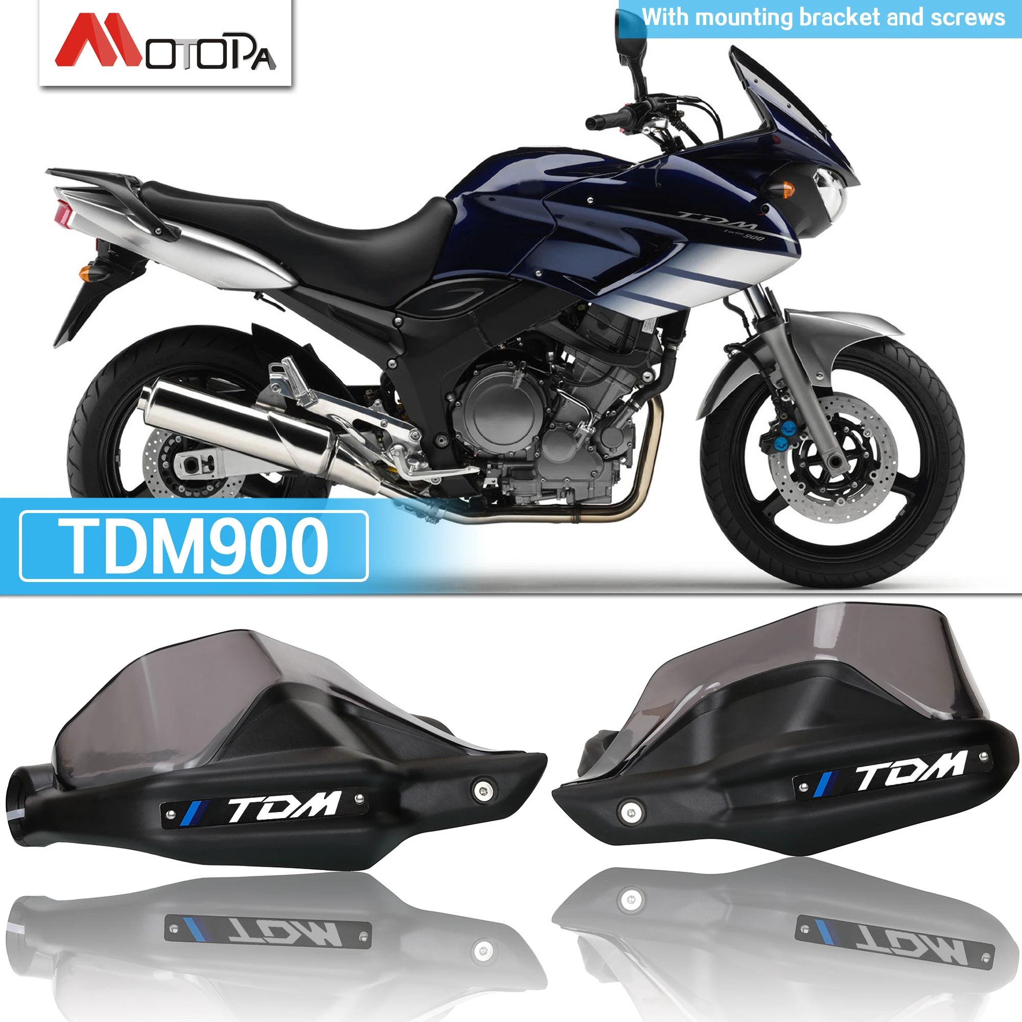 Motocykl TDM 900 jelca akcesoria kierownica Fairing osłona dłoni rozszerzenie przednia szyba dla YAMAHA TDM 900 TDM-900 TDM900