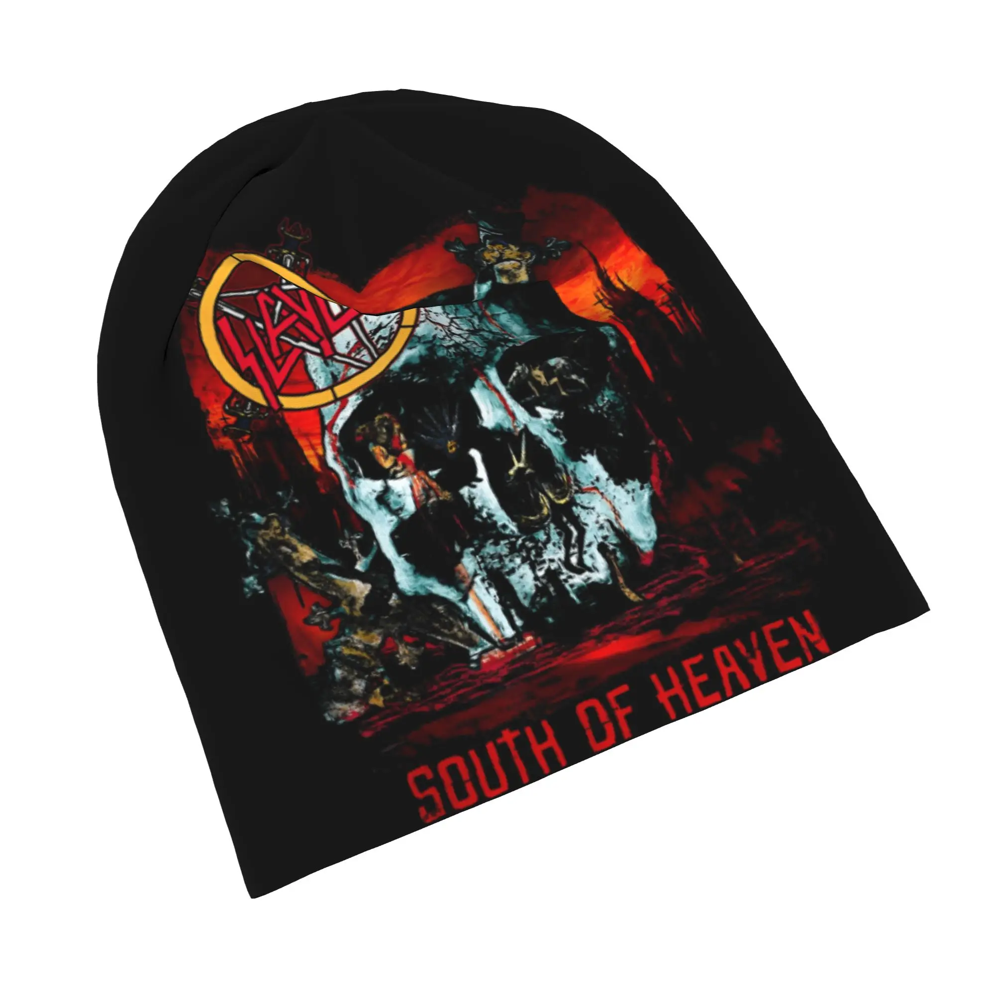 

Шапка-бини South Of Heaven Skullies с изображением черепа, 1980-е годы, металлическая музыкальная группа, осенне-зимняя уличная шапка, теплая многофункциональная шапка-бини