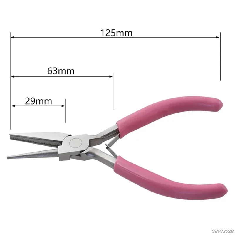 Tang cekung bulat 5 inci tang Looping kawat tang presisi Mini alat Bending OK kawat untuk DIY membuat perhiasan hobi grosir