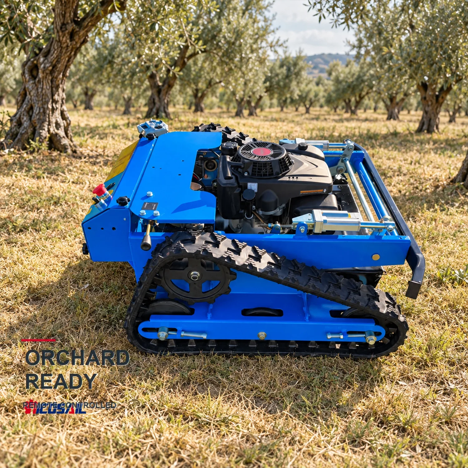 OEM Custom Mini Remote Control Lawn Mower CE All Terrain Grass Cutter for Hillside Slope and Rough Terrain Mowing