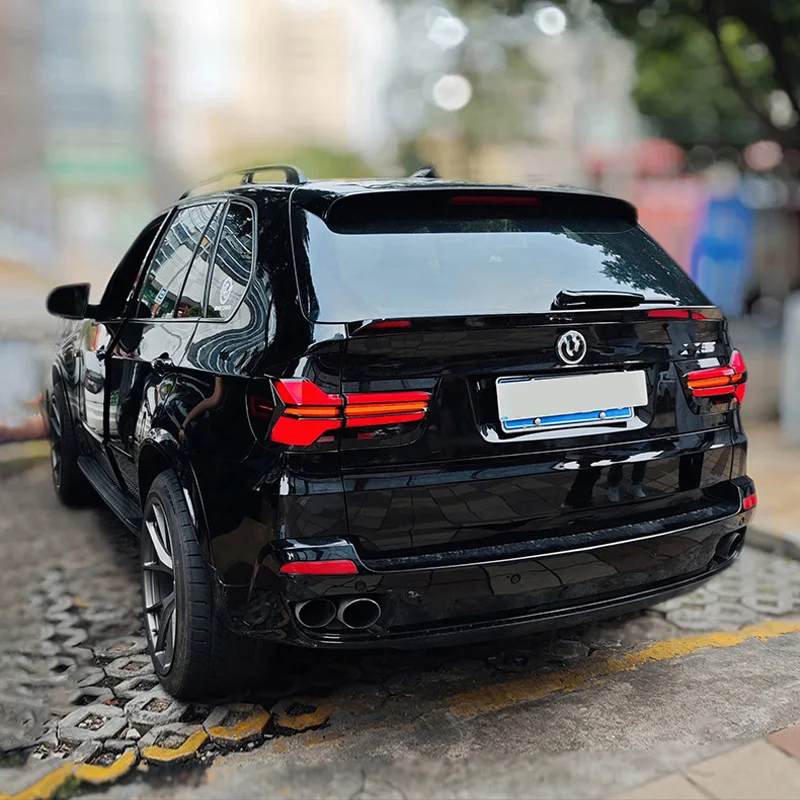سيارة مصباح ليد خلفي لسيارات BMW X5 E70 2006-2013 LED الخلفية تشغيل ضوء + مصباح مكبح + عكس + إشارة بدوره ديناميكية #4