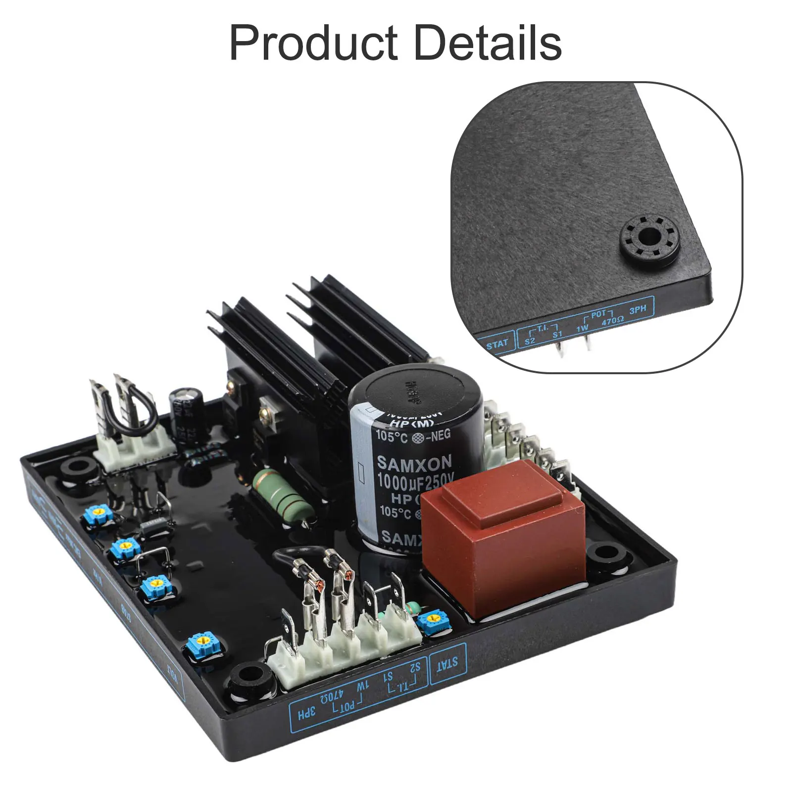

High Performance R438 Voltage Regulator for Leroy Somer Generator Voltage Regulation +/ 0 5% Enhanced Overload Protection