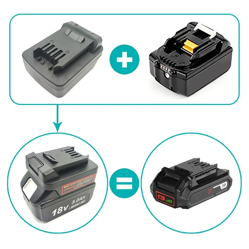 Battery Adapter For Makita 18V Battery Conversion For SKIL 20V Lithium Battery Tool Converter Battery Adapter