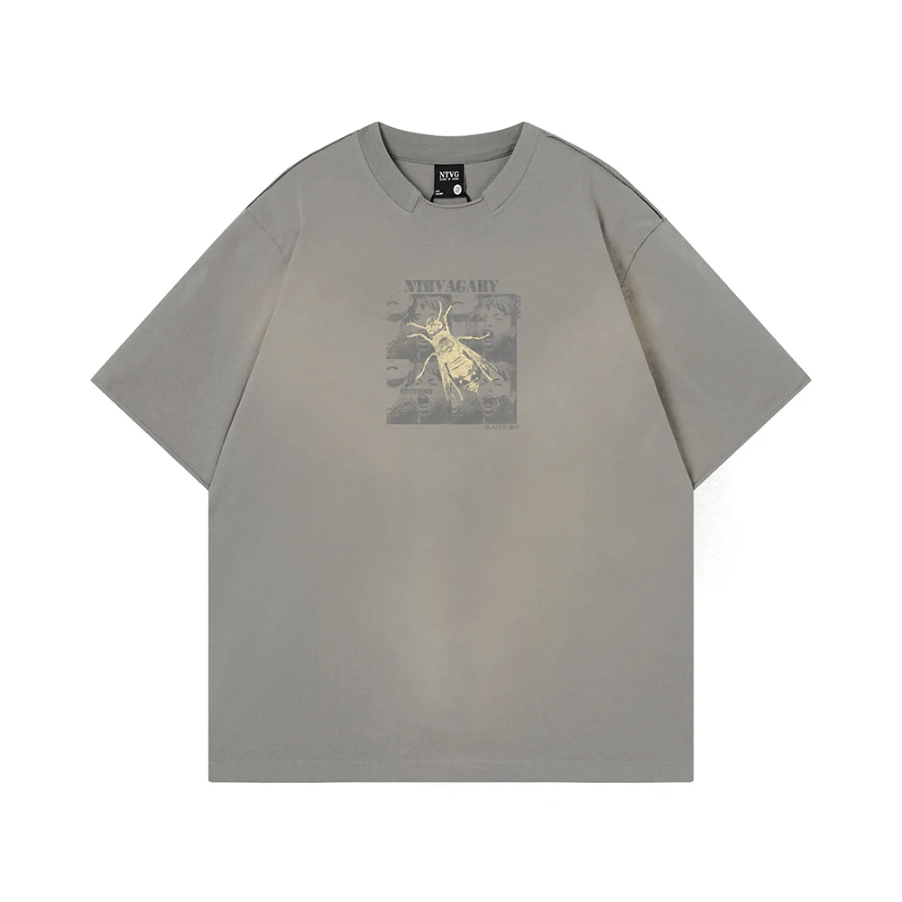 

Punk Retro Washed Oversized Y2k T-shirt Men's Clothing Gothic T Shirts Vintage Hip Hop Tops High Quality Short Sleeve Cotton Tee