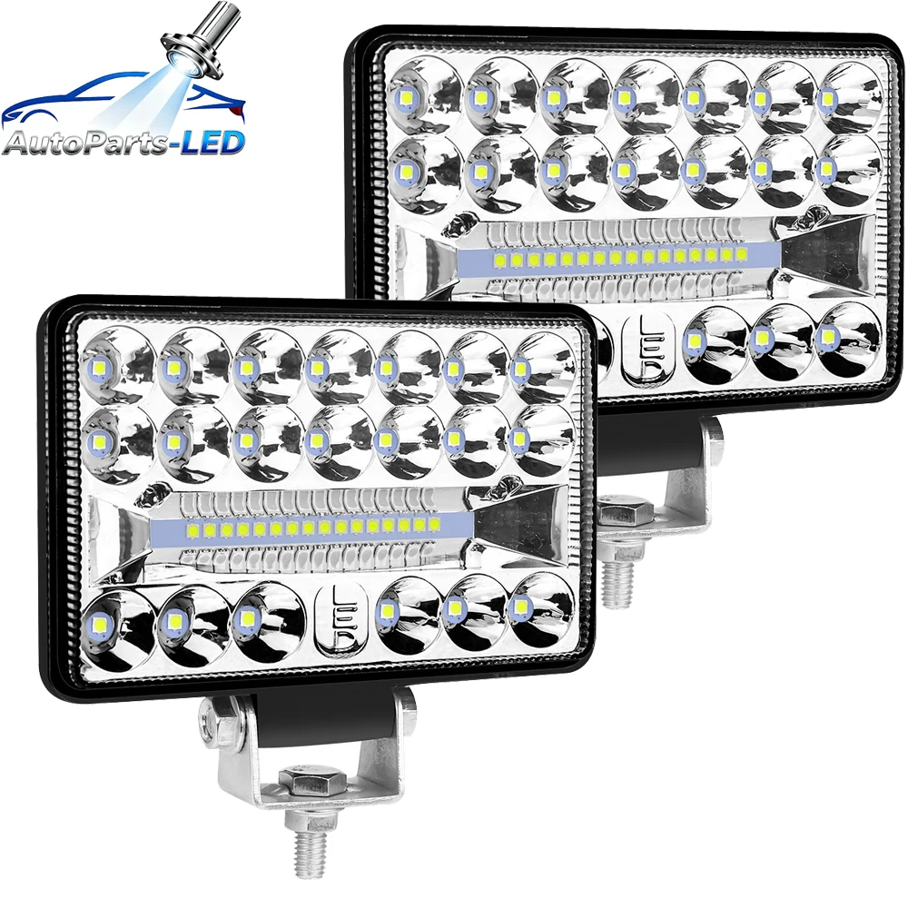 

4pcs 4inch LED Light Bar Offroad Spot Flood LED Work Light for Truck Car Boat Tractor 4x4 Atv Headlights 12V 24V