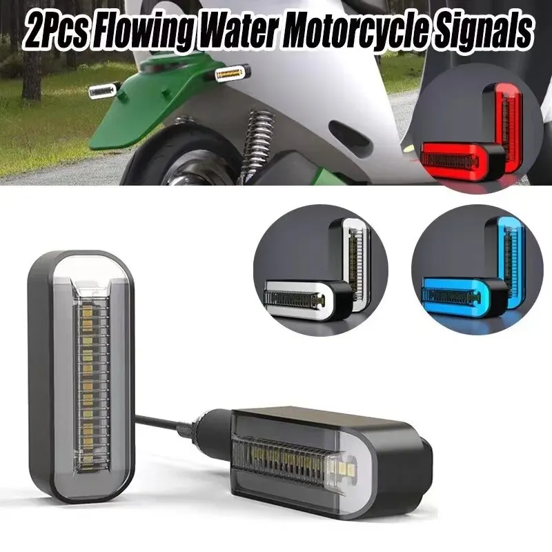 Dual Color Flow Turn Signal Light Guide for Motorcycle Turn Signal Light MK-230