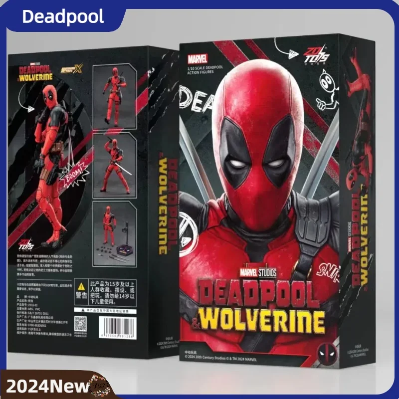 2024 Hot Toys Deadpool Anime Action Figure Toy Dead Pool Model Doll Statue Garage Kit Collectibles Kids Toys Birthday Gifts