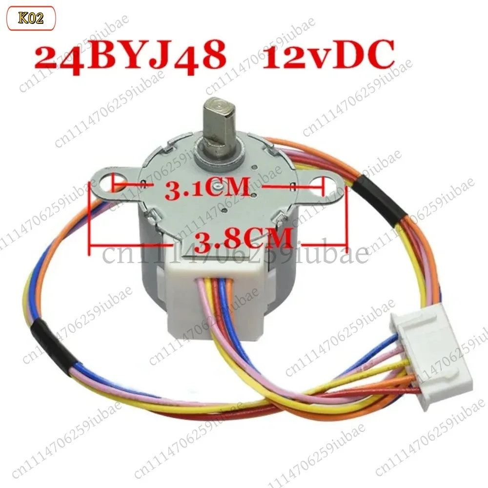 10-Pack 24BYJ48 12V 4-Phase 5-Wire Reduction Stepper Motor, Replacement Parts