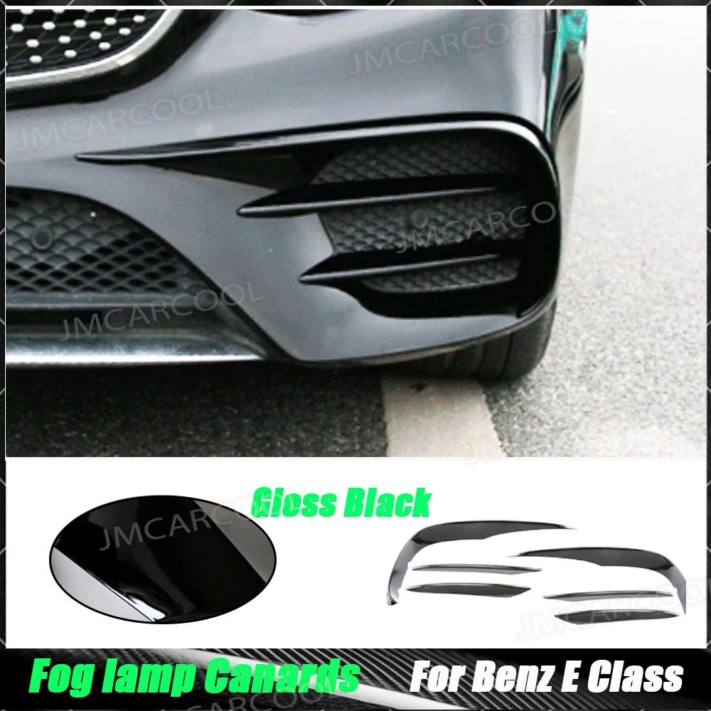 

ABS Front Bumper Lip Splitters Spoiler For Mercedes Benz E Class C238 E200 E300 E400 E500 Sport 2 Door 2017-2019 Canards