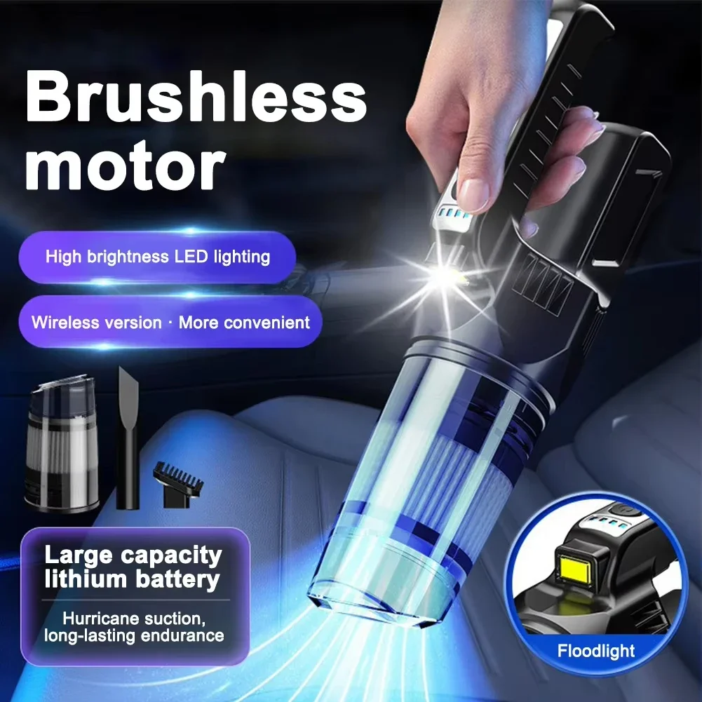 Wireless Vacuum Cleaner For Home Car Charging Strong Suction Power Handheld Carpet Window Crevice Groove Vacuum Cleaner