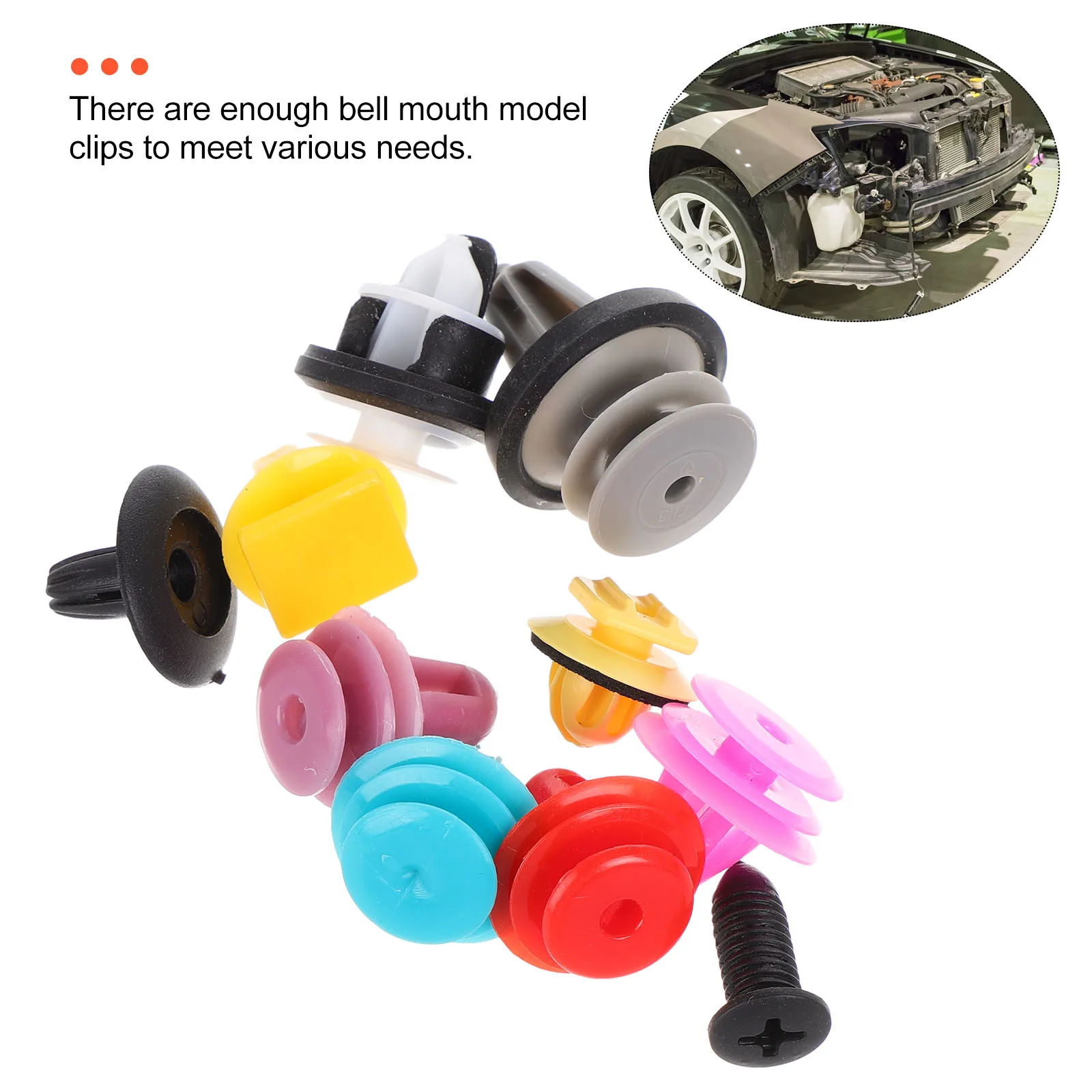 

200Pcs Universal Car Push Fastener Clips Plastic Retainer Clips Door Trim Panel Bumper Automotive Fasteners Car Retainer Clip