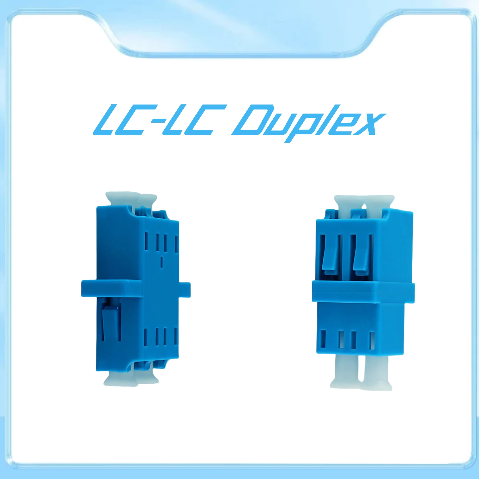 Duplex Lc Upc Koppeling Fiber Optic Connector Flens Connector Vierkante Poort Lc/Upc