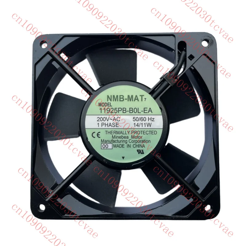

New 11925PB-B0L-EA AC200V 50/60Hz 14/11W Server Aluminum Frame Cooling Fan
