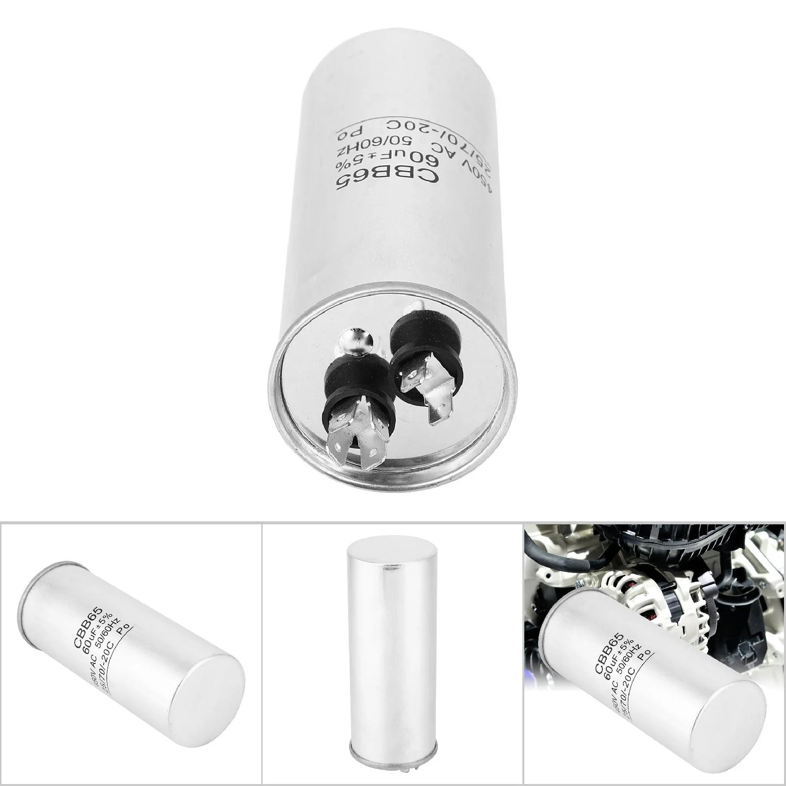 ZK20 CBB65 60UF 450V Capacitor Start Motor for Air Conditioning Compressor