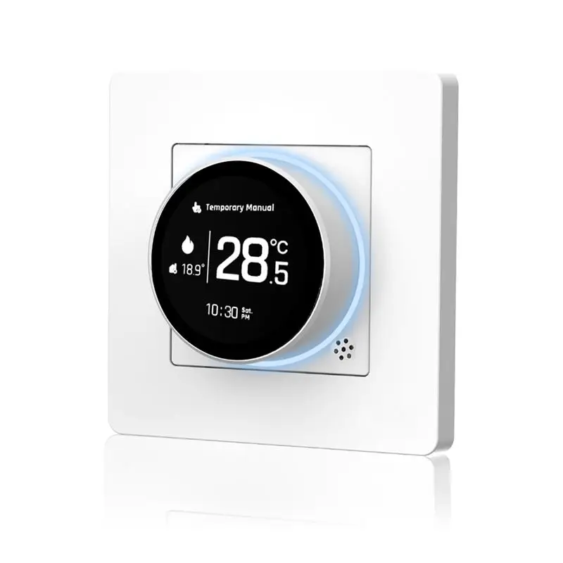 

AF90-Tuya Zigbee Smart Knob Thermostat Electric Floor Heating Temperature Controller Works With For Alexa Googlehome