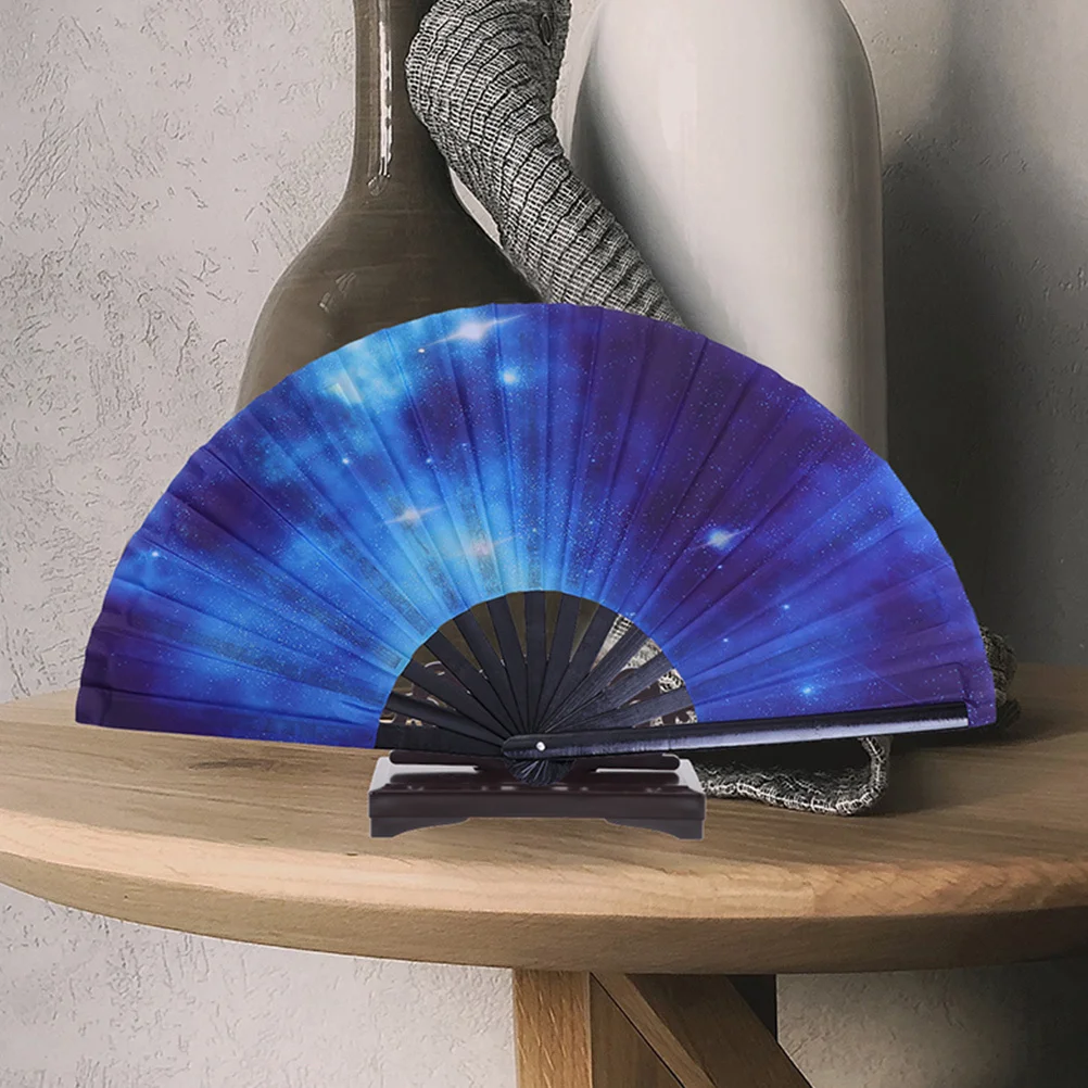 

2pcs Plastic Fan Holder Folding Fans Stand Chinese Style Smooth Finish For Home Gallery Office Bookstore Decorative Display
