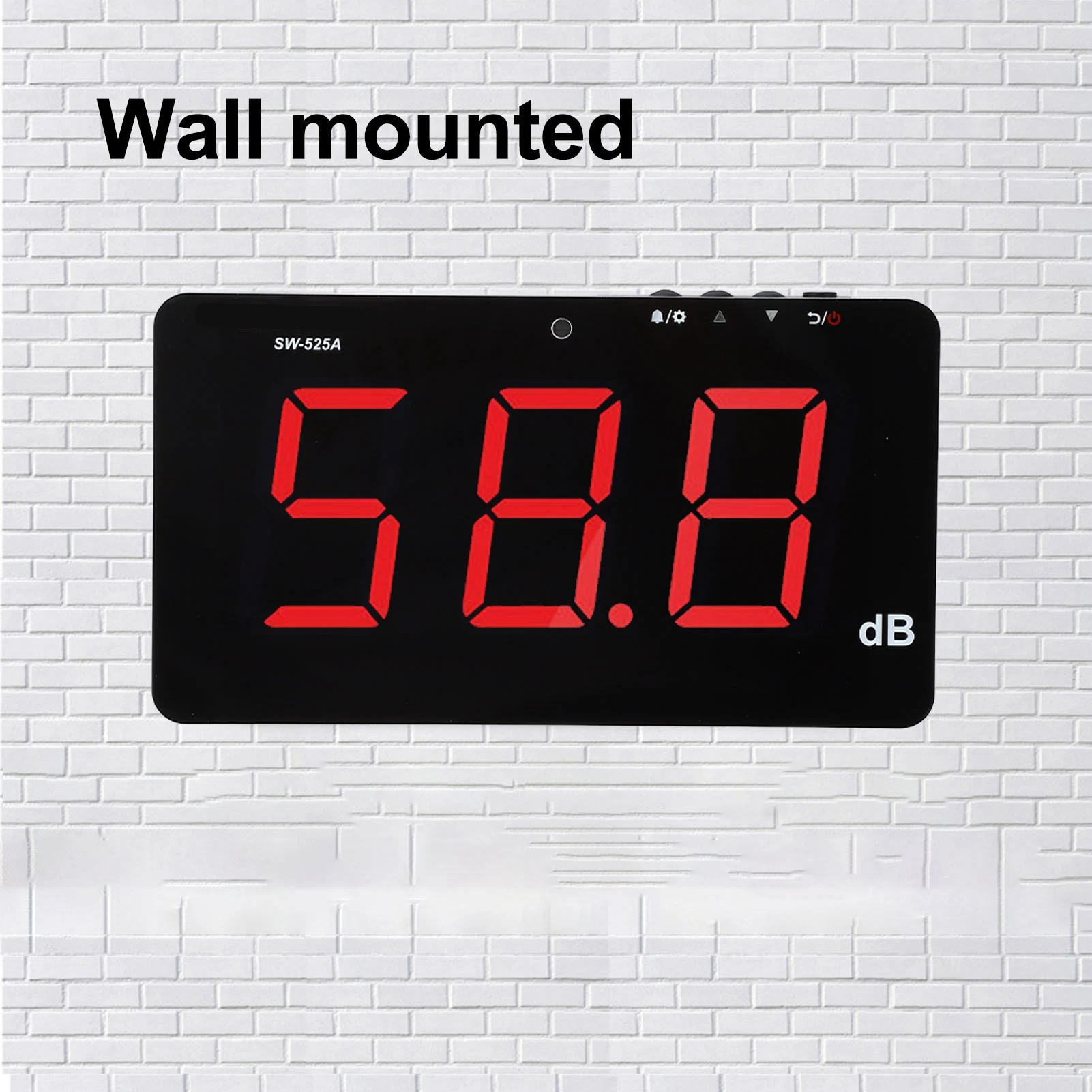 

Wall Mounted Decibel Meter 9.6in LCD Display Screen 30‑130dB Sound Level Meter for Office Noise Meter Wall Mounted Noise Meter