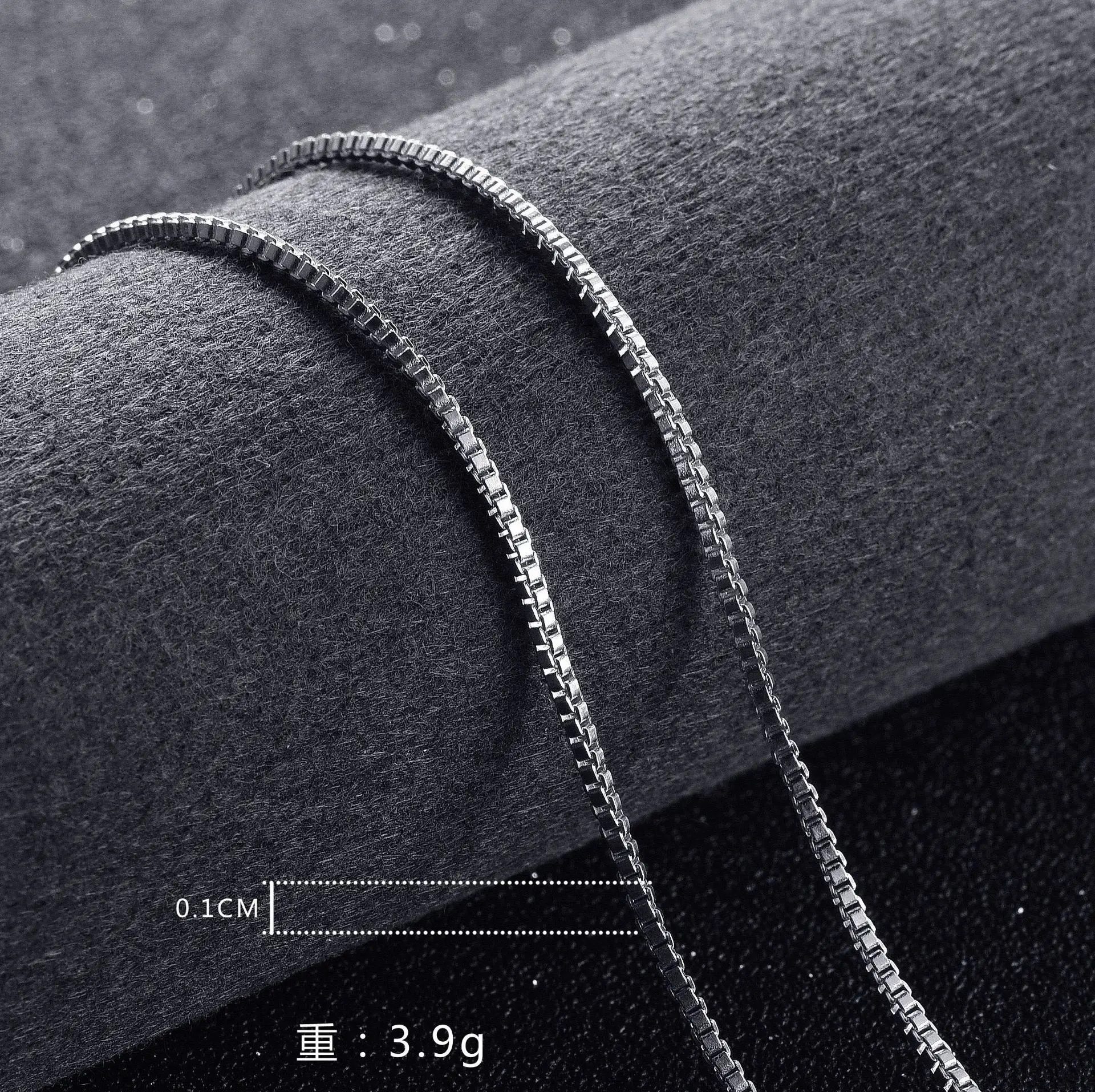 5pcs/lot  fashion 925 Sterling Silver 1MM Box chain necklace for women Men 16-24inch wedding accessories party jewelry gifts