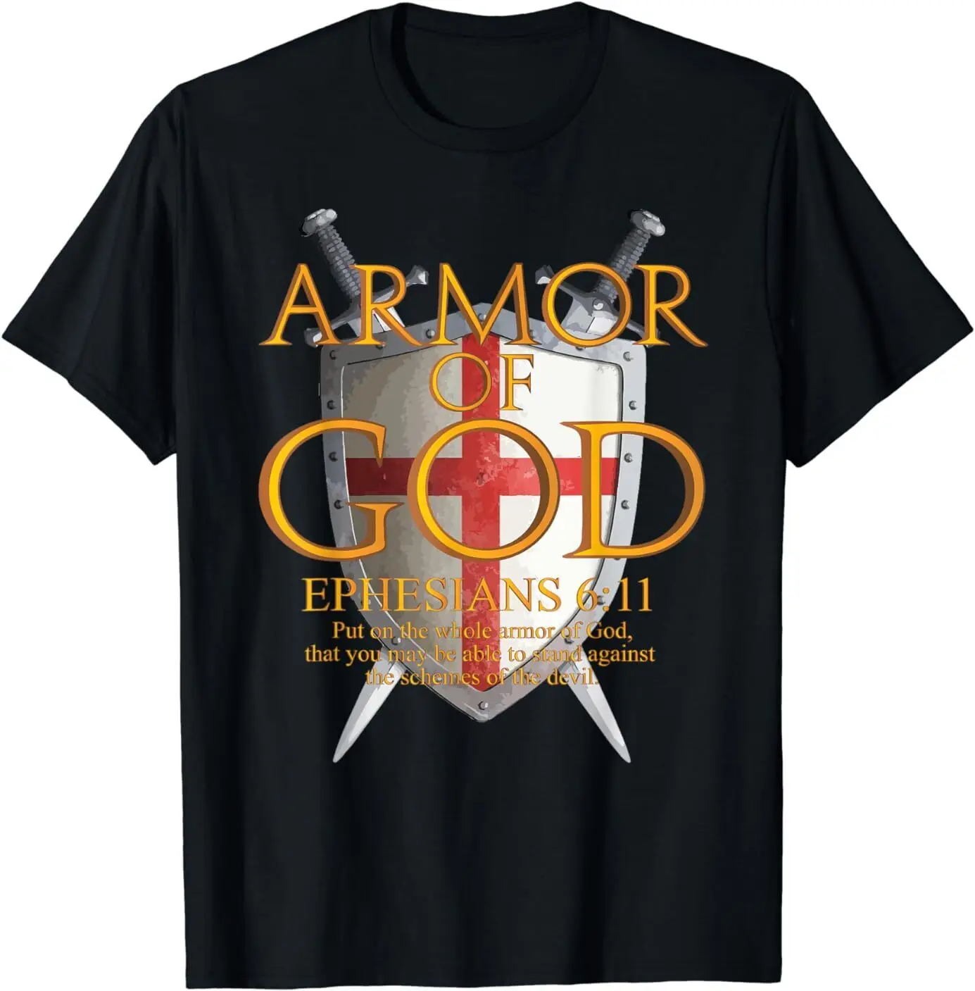 NEW LIMITED Armor Of God Ephesians Bible Verse Religious Christian T-Shirt S-3XL