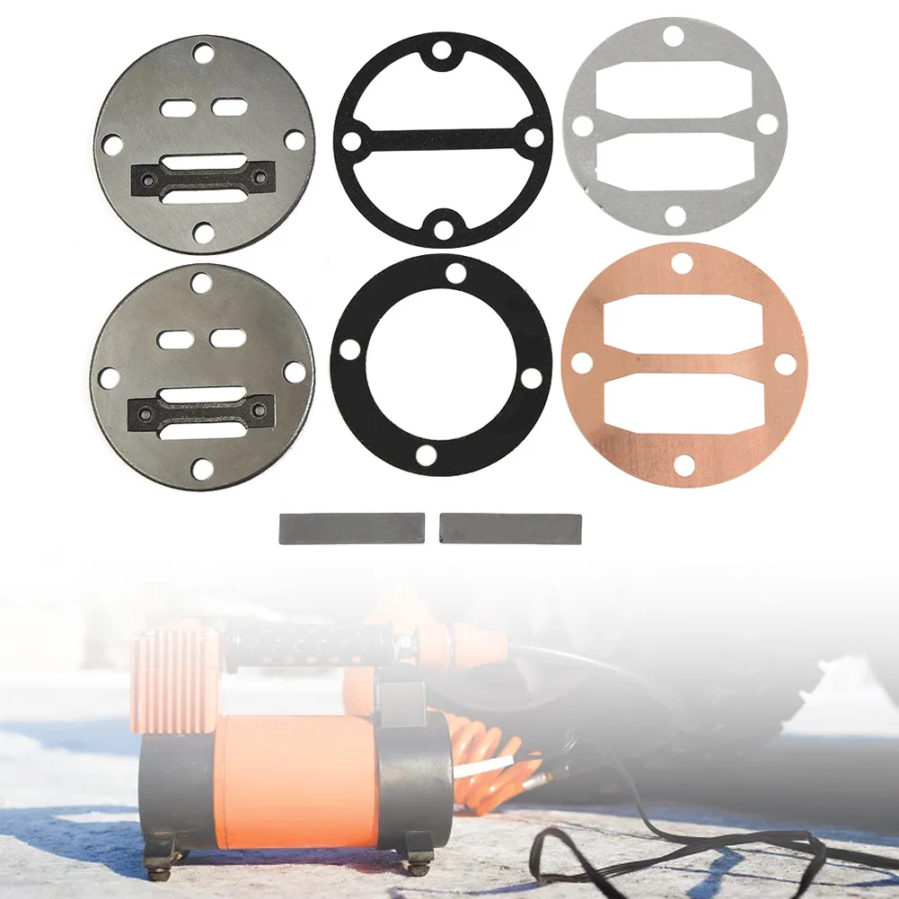 Valve Plate Set Compatible with Air Compressor Cylinder Head for Piston Air Pumps Using 42mm Hole to Hole Layout
