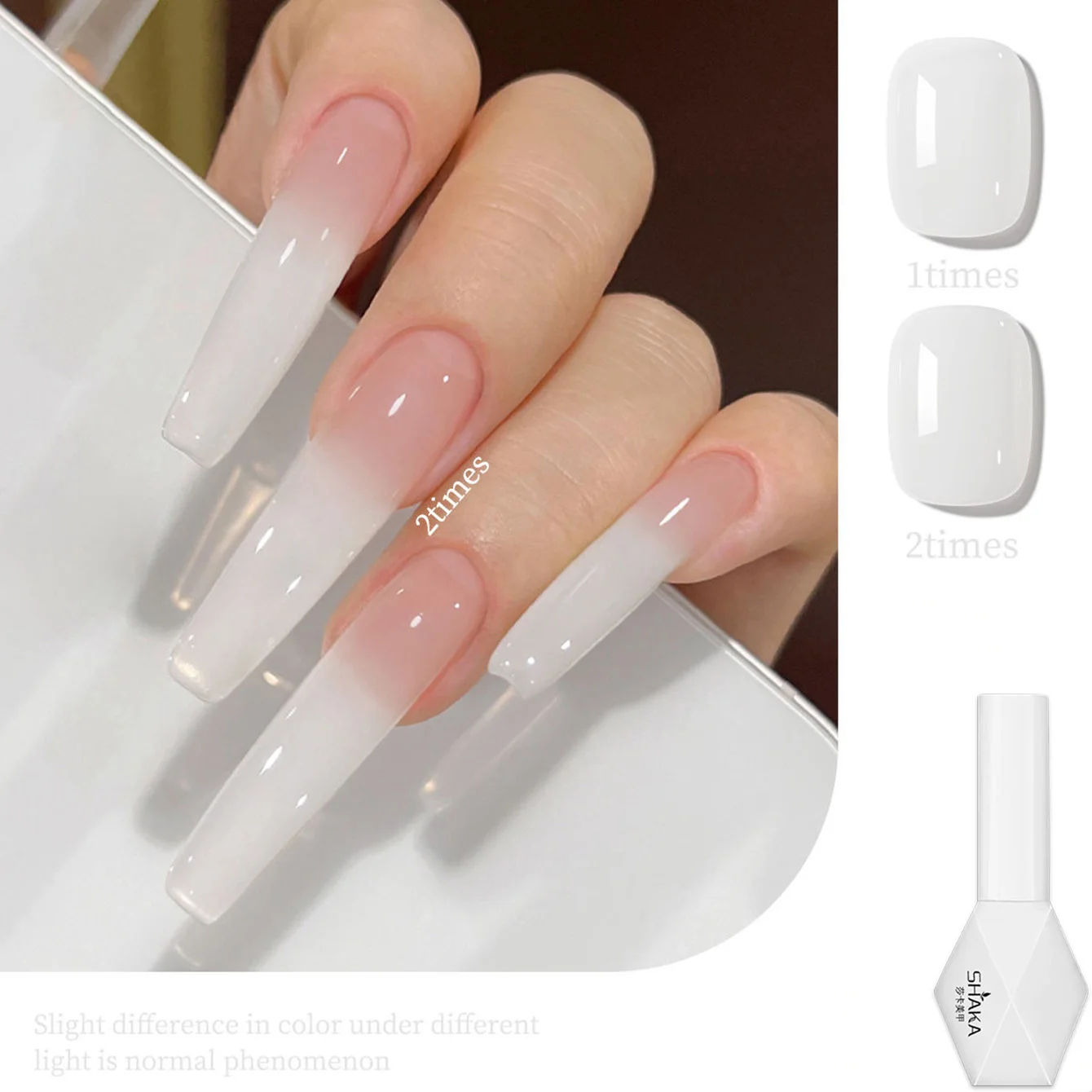 1 pz SHAKA Spring Pure Black Pure White Gel Smalto per Unghie 2026 Nuovo Classico Gel Unghie Effetto Sbiancante