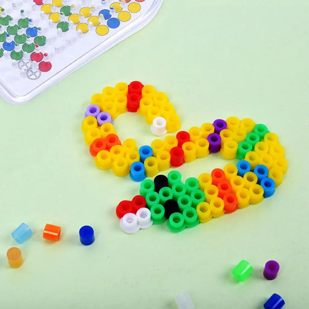 Hama Beads for Kids Puzzles Toys Colorful Fuse Beads Craft Kit Iron Beads