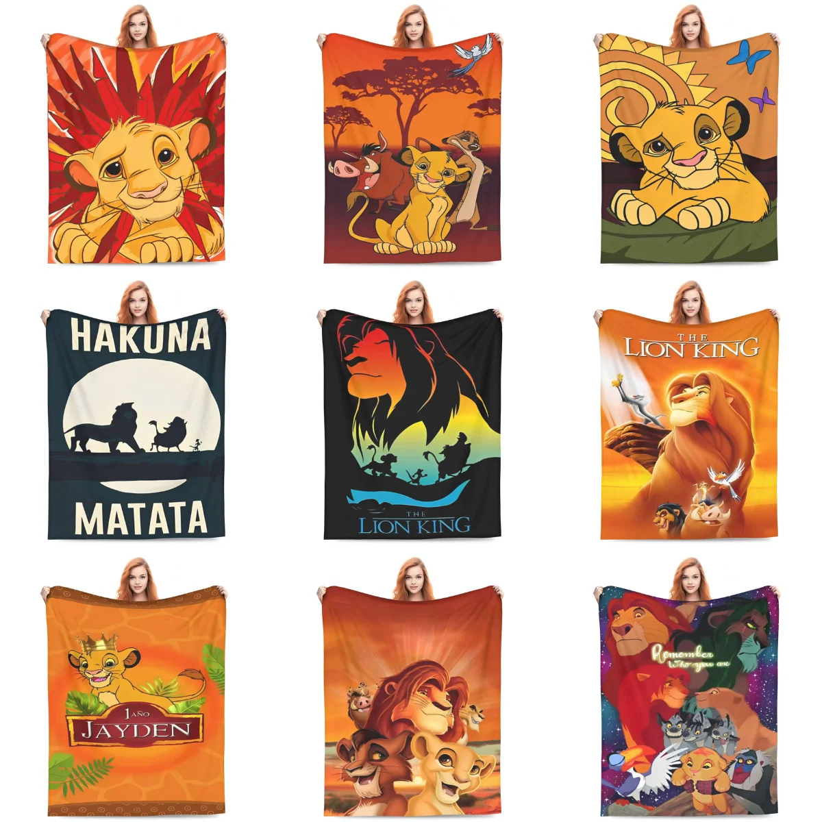 

Одеяла Simba King Lion, качественное теплое мягкое фланелевое одеяло, зимнее одеяло для пикника, офиса, путешествий, гостиной, покрывало