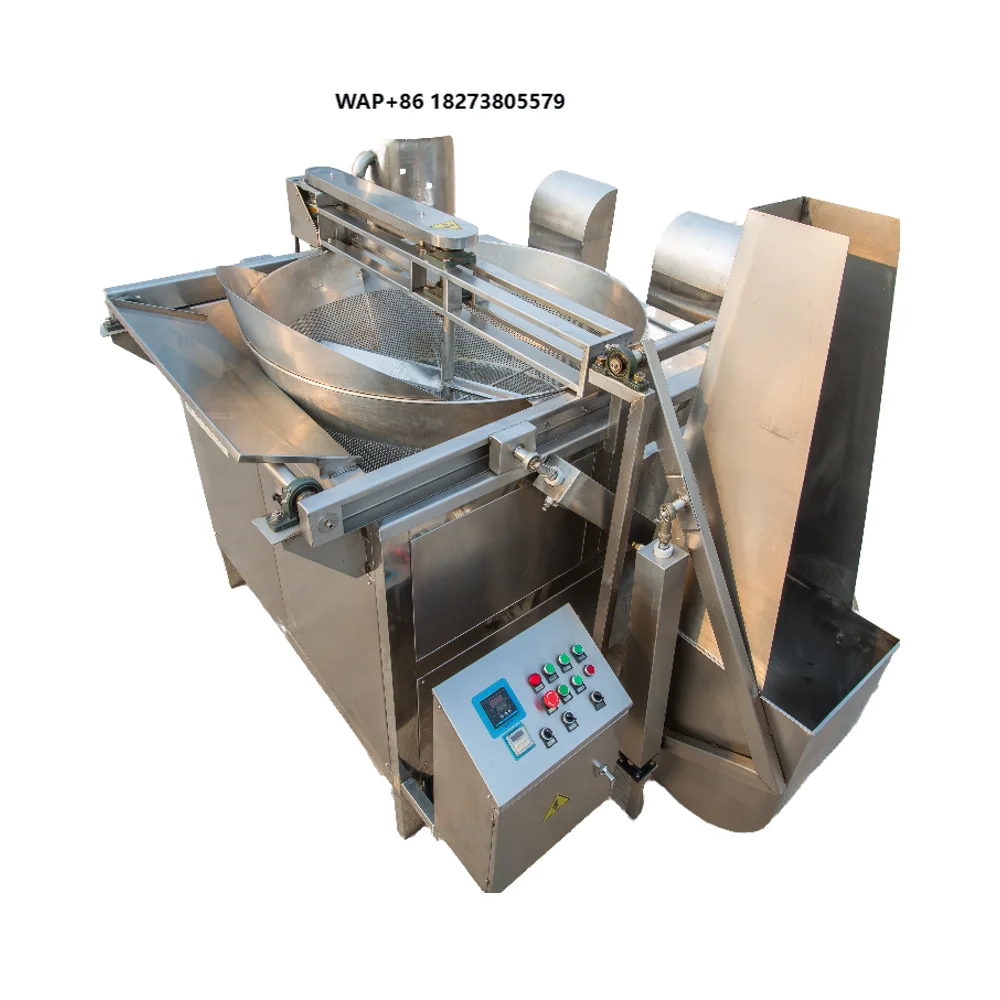 Automatic Fried Snacks Basket Lift Frying Machine Potato Chips Batch Frying Machine