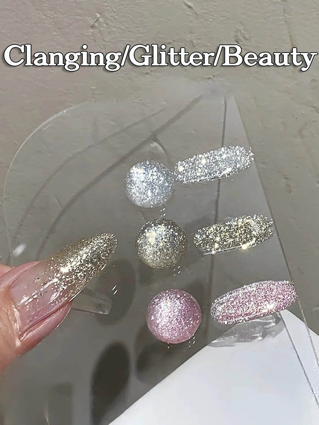 1 stks WS Lente Zomer Nagels Roze Wit Glitter Gel Nagellak 2025 Nieuwe Stijl Super Flash Super Heldere Gel nagelsalon Nail Art