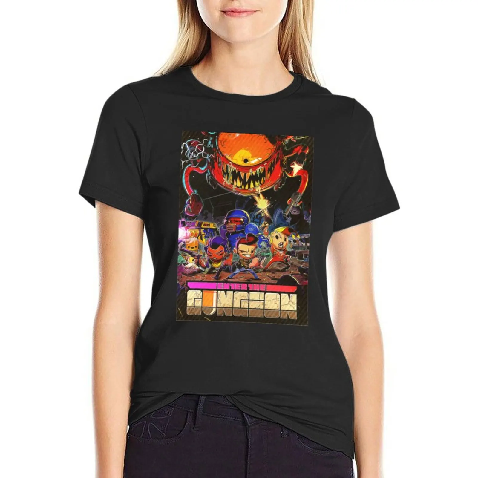 My Favorite People Enter The Gungeon T-Shirt lady clothes graphics Blouse funny Women tops