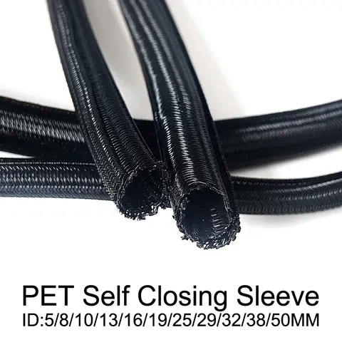 open one's mouth self roll type network tube automotive wire harness protection flame retardant PET telescopic wire cable sheath