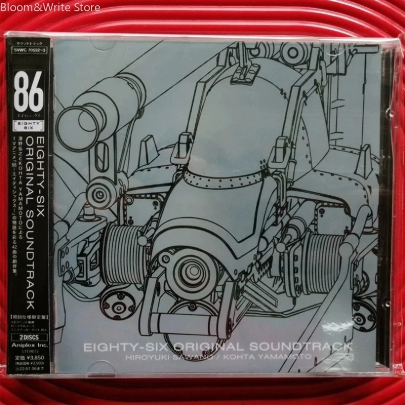 sci-fi-warfare-anime-86-eighty-six-hiroyuki-sawano-music-cd-greatest-hits-ost-album-music-record-car-soundtracks-box-gifts