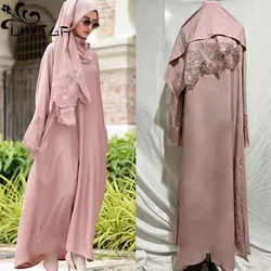 Eid Muslim Abaya Women Hijab Dress Prayer Garment Jilbab Abaya Long Khimar FulI Cover Ramadan Gown Abayas Malay Indonesian Dress