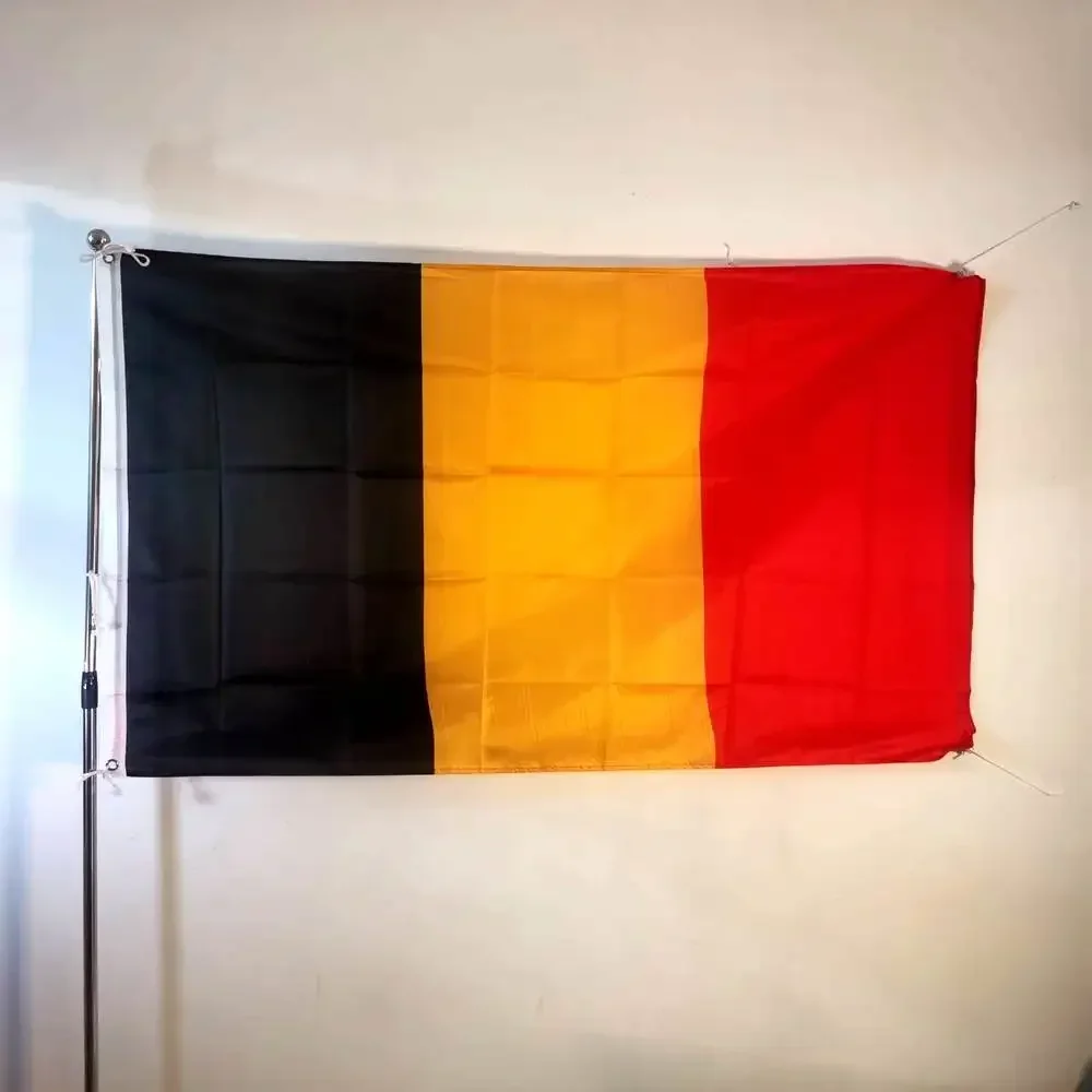 Belgium National Flag 90x150cm Premium Polyester Hanging Outdoor/Indoor Durable Double Stitched Home Decor