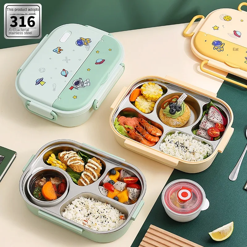 

316 Stainless Steel Insulated Lunch Box for Primary School Students Food-grade Separable Lunch Box for Men and Women