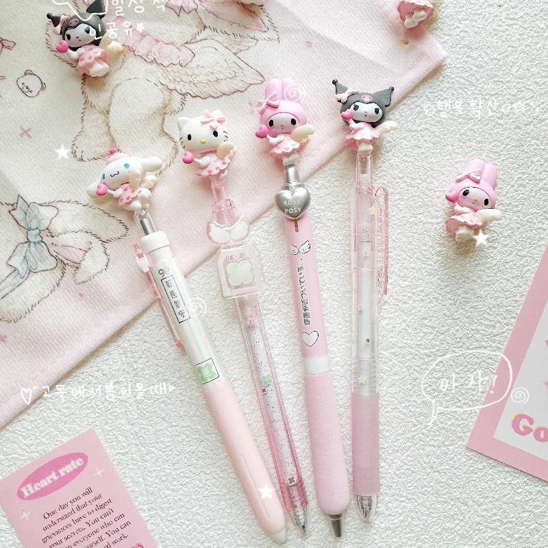 

Hellokitty Kuromi Cinnamoroll My Melody Gel Pen Cute Cartoon Signature Pen Student Stationery Wholesale