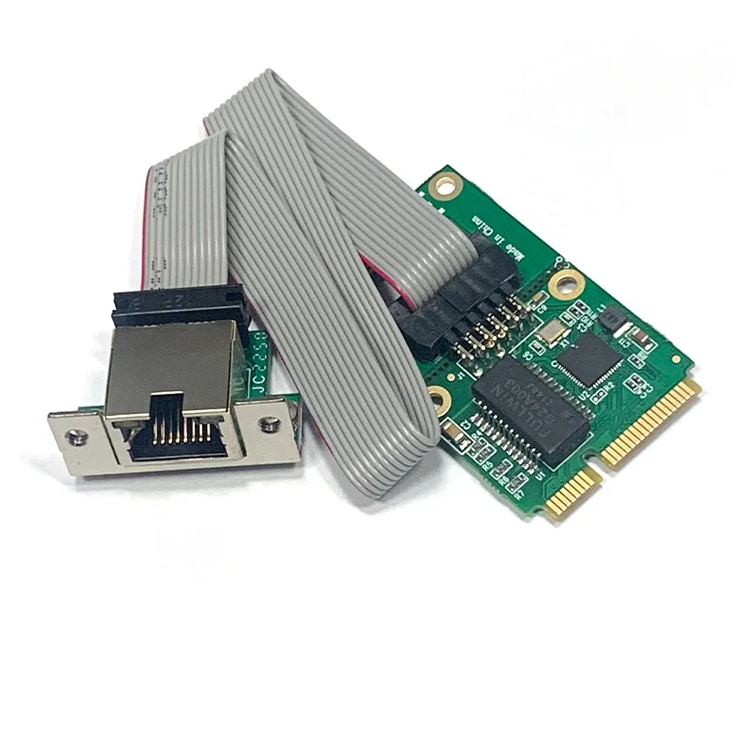 

OULLX Mini PCIE Ethernet Card to RJ45 Interface Converter Adapter 1000Mbps RTL8111F Chip GbE Ethernet Server Network Card