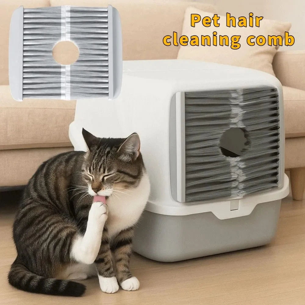 

Effective Cat Floating Hair Door Self-adhesive Multifunctional Pet Hair Removal Brush Professional Cat Grooming Brush Pet Shop