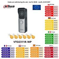 Dahua Multi-language VTO2311R-WP 802.3af PoE IP Villa Wi-Fi Doorbell,Video intercom,IP Door Phone,P2P Cloud,Door Station