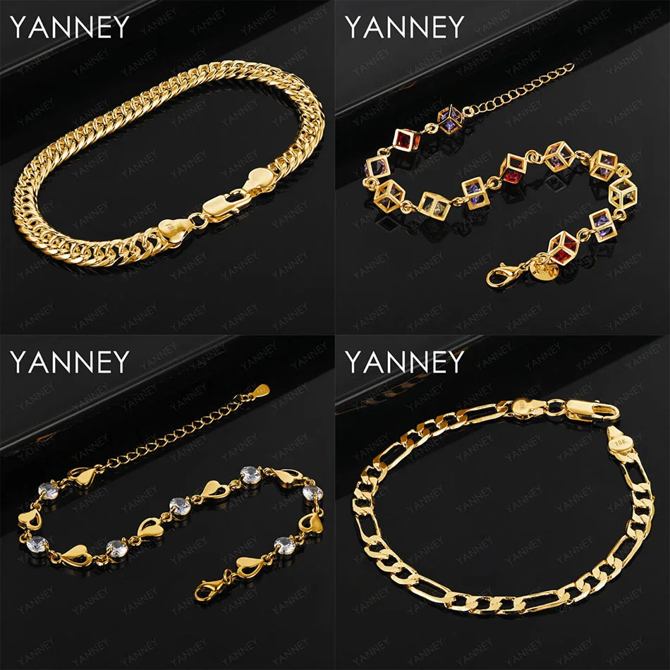 

Luxury 925 sterling silver 18K gold exquisite square colored zircon bracelet women's party gift accessories jewelry wedding