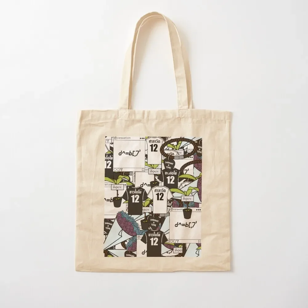 

2gether sticker bombed Tote Bag shopping trolley bag custom tote bag tote men eco folding