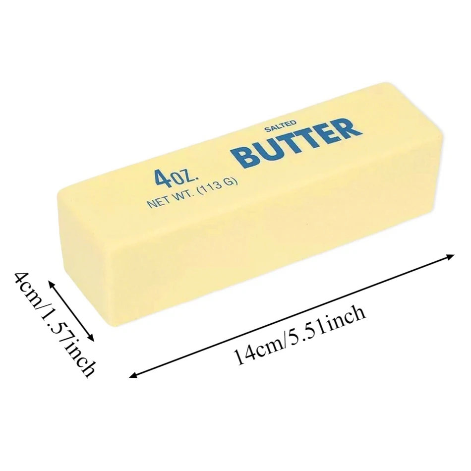 2026 Neues Weiches Butter-Squishy-Spielzeug, 1-5 Stück Niedliche Erdbeer-Butterriegel Stressabbau-Spielzeug, Dehnbares & Quetschbares Sicheres TPR-Material – Detail 2